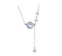 Accessori per Ragazze 92 Planeta Collana a Ciondolo Donne Luce Lumo Lucido Moonlight Crystal Collane di compleanno-T26