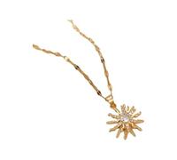 Accessori per Ragazze Collana da Sole per Donne, Solare a Forma di Cuore Collana a Sospensione Totem a Ciondolo Sole Ciondolo Fiore, Collana del Sole, Collana Solare e Luna, Collana da Sole