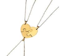 Accessori per Ragazze La Collana di Pezzi Puzzle per Donne e Uomini, Amore per Il Puzzle Collana a Ciondolo 2/03/4/5/6, Collana Puzzle del millennio, Collana per Puzzle per Uomini