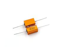 Accessori per resistenze 2 PZ RX24 5 W 10R 10RJ Power Metal Shell Resistenza in alluminio oro Resistenza ad alta potenza Resistenza dissipatore di calore dorato 5 Watt 10 ohm