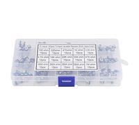 Accessori per resistenze Kit potenziometri trimmer PCB verticale da 150 pezzi con valori che vanno da 100ohm a 1Mohm - blu/bianco for elettronica fai-da-te e componenti elettronici Resistori PCB Resis