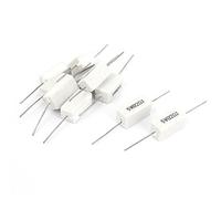 Accessori per resistenze Resistori fissi da 10 pezzi 5W 82 Ohm 5% axia-l Piombo Cemento ceramico Resistori singoli Resistore di potenza