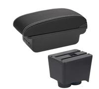 Accessori Per Retrofit Interni Per Auto In Pelle PU Scatola Per Braccioli Per Di Immagazzinaggio Per Polo 9N 3 2002-2009(B3 Black white 3USB)