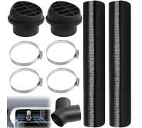 Accessori per riscaldamento a pavimento, diametro 75 mm, per il riscaldamento dell'auto, tubo a Y, tubo di sfiato, set di clip per il riscaldamento