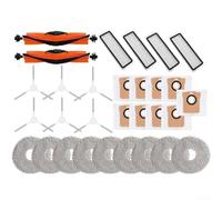 Accessori per robot aspirapolvere XIAOMI per MIJIA B116 X20 PLUS con spazzole principali, spazzole laterali, filtri HEPA, sacchetti per aspirapolvere e panni riutilizzabili, accessori per