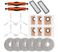 Accessori per robot aspirapolvere XIAOMI per MIJIA B116 X20 PLUS con spazzole principali, spazzole laterali, filtri HEPA, sacchetti per aspirapolvere e panni riutilizzabili, accessori per