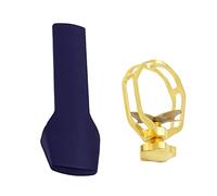 Accessori per sassofono Bocchino In Metallo Per Sassofono Contralto Clip Cava In Rame Manico Lungo Cappuccio Protettivo Accessori Per Sassofono Contralto