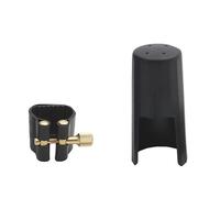 Accessori per Sassofono Bocchino Per Sassofono, Chiusura Per Legatura, Clip, Legatura In Pelle, Cappuccio Per Clarinetto, Parti Di Strumenti A Fiato (Color : Alto)