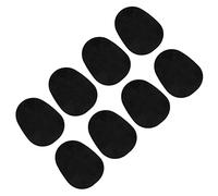 Accessori per sassofono Cuscinetti Per Bocchino Per Sassofono Da 8 Pezzi/1 Confezione Cuscini In Gomma Siliconica Nera Per Uso Alimentare Da 0,3 Mm