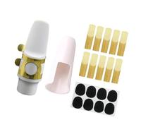Accessori per Sassofono Kit Bocchino Per Sassofono Con Toppe Per Legatura, Bocchino E Cappuccio Per Parti Di Sassofono Contralto