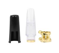 Accessori per sassofono Set Bocchino Per Sassofono Contralto Bocchino ABS 4C Tappo In Plastica Accessori Per Sassofono Con Legatura Laccata Dorata