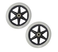 Accessori per scooter e sedie a rotelle, tra cui ruote anteriori con cuscinetti, pneumatici pieni e un paio di ruote girevoli da 6 pollici, 7 pollici e 8 pollici.(Gray,7 inches)