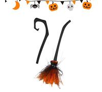 Accessori per scopa da strega, scopa da strega di Halloween, decorazione per costume da strega cosplay - accessori per costumi cosplay versatili per feste a tema, spettacoli su sc