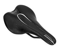 Accessori per sedili per bici di comfort comodi in bicicletta sostituzione della sella morbida imbottita con shock che assorbono la bici da strada da strada da donna esercitano (nero)