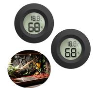 Accessori per serbatoio di rettili, 2 termometri per rettili e misuratore di umidità, termometro per serbatoio del drago barbuto, misuratore di umidità per ragno che salta, geco leopardo, granchio,