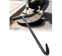 Accessori per Serpente da Scarico, Testa Tagliente in Acciaio e Supporto | Per strumenti di pulizia tubi; testa tagliente in acciaio; morsetto per cavo; guida e supporto(Manhole cover hook)