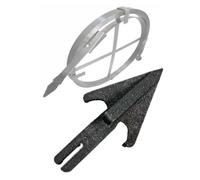 Accessori per Serpente da Scarico, Testa Tagliente in Acciaio e Supporto | Per strumenti di pulizia tubi; testa tagliente in acciaio; morsetto per cavo; guida e supporto(2.5/3cm barbed punch)