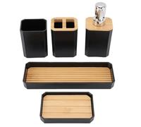 Accessori per Set Bagno Facili Pulire con 2 Bottiglie di Lozione, 2 Piatti di Sapone, 2 Vassoio, 1 Tazza di Collutorio, 1 Tazza di Spazzolino Denti, Set di Accessori per