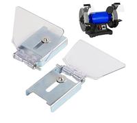 Accessori per smerigliatrici da banco 2 pcs Sostituzione della protezione dello scudo trasparente con base in metallo per 250 smerigliatrici da banco, protezione della sicurezza per i lavori di