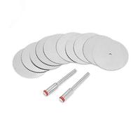 Accessori per smerigliatrici elettrici per taglio della lama in acciaio inossibile Accessori per smerigliatrici resistenti per le facoltà in legno di legno 10pcs 10pcs (32 mm10pc+2 polo)