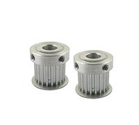 Accessori per stampante compatibili con 2 pezzi compatibili con HTD 3M tipo 18T compatibile con puleggia dentata passo 3 mm foro interno 5/6/6,35/7/8/10 mm larghezza cinghia 11 mm lega di alluminio co