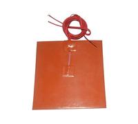 Accessori per stampante compatibili con Riscaldatore per cuscinetto riscaldante in silicone 200mmx200mm per letto riscaldante per stampante 3D (Colore: Nero, Dimensioni: 220V 250W)(Red,240V 250W)