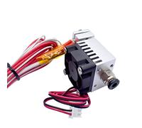 Accessori per stampante compatibili con Stampante 3D Hot End V6 Lunga distanza 1 In 1 Out Estrusore Testa singola 12V/24V 0,4mm 1,75mm con ventola di raffreddamento (Dimensioni: Testina di stampa 12V)