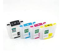 Accessori per stampanti Cartuccia d'inchiostro di ricarica 69ML/28ML per compatibile con HP 11 82 per compatibile con HP Designjet 111 con chip permanente