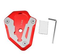 Accessori per stand Pannelli Moto Estendere Cavalletto Parcheggio Supporto Ingrandire Piastra Per DUCATI 848 1098 1198 Piede Laterale Pad Di Estensione(Red)