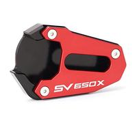Accessori per stand Per SUZUKI SV650X SV 650X 2018 2019 2020 Moto CNC Accessorie Cavalletto Laterale Estensione Del Piede Pad Di Sostegno(Red)