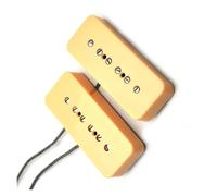 Accessori Per Strumenti A Ponte O Al Manico Per Chitarra Retrò Alnico 5 P90 In Più Colori Pickup Elettrico A Doppia Bobina(White N B)