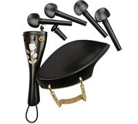Accessori Per Strumenti A Violino Gli Accessori Per Violino In Ebano Tra Cui Mentoniera Cordiera Piroli Punte Di Coda Ecc(2)