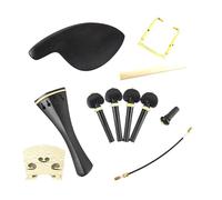 Accessori Per Strumenti A Violino Il Set Di Accessori Per Violino In Ebano Con Decorazione Ad Anello Giallo Comprende Mentoniera