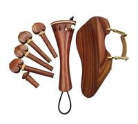 Accessori Per Strumenti A Violino Legno Di Rosa Full Size Violino Accessori Raccordi Pioli Ailpiece Puntale Finetuner Mentoniera Con Morsetto(9)