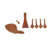 Accessori Per Strumenti A Violino Un Set Di Accessori Per Violino In Legno Giuggiola Tra Cui Piroli Intagliati Una Piastra Trazione E Mentoniera
