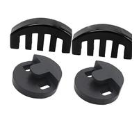 Accessori per strumenti musicali per violino Set Di Sordine for Violino In Gomma Nero, Dimensioni Multiple, Confezione Da 4