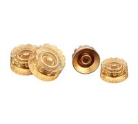 Accessori per strumenti per chitarra 2 Manopole Per Chitarra Elettrica Corona Velocità Volume Controllo Del Tono Manopola Zigrinata Per La Sostituzione Delle Parti Della Chitarra(Gold)