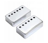 Accessori per strumenti per chitarra 2 Pezzi Copertura Pickup Humbucker Per Chitarra Elettrica Copertura Pickup Telaio Pickup Per Chitarra In Rame Per La Maggior Parte Delle Chitarre Elettriche(Silver