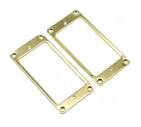 Accessori per strumenti per chitarra 2 Pezzi Di Anelli Di Montaggio Per Pickup Piatti Con Cornice Di Copertura Dell'anello Pickup In Metallo Per Chitarra LP/SG(Gold)
