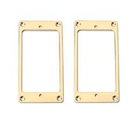 Accessori per strumenti per chitarra 2 Pezzi Di Coperture Per Pickup Humbucker Per Chitarra Telaio Anelli Di Montaggio Ad Anello Dorato A Doppia Bobina(Gold)