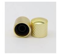 Accessori per strumenti per chitarra 2 Pz/4 Pz Cupola In Metallo Tono Chitarra Volume Tono Manopole Manopole Di Controllo Del Potenziometro Per Chitarra Elettrica Basso(Gold,2)