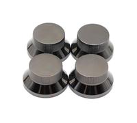 Accessori per strumenti per chitarra 3 Pz/4 Pz Chitarra Basso Manopole In Metallo Cappello A Cilindro Campana Manopola Di Controllo Della Velocità Per Accessori Per Chitarra SG 5 Coloer(Black Nickel,4
