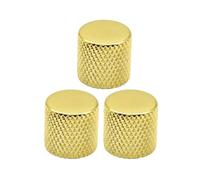 Accessori per strumenti per chitarra 3 Pz/4 Pz Manopole Per Chitarra In Metallo 6mm Flat Top Tone Chitarra Volume Tono Manopole Pot Manopole Di Controllo Per Chitarra Elettrica Basso(Gold,3pcs)