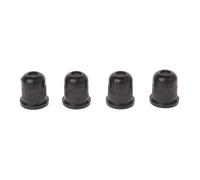 Accessori per strumenti per chitarra Boccola Per Boccole Di Montaggio Per Corde Per Basso Elettrico In Oro Argento Da 4 Pezzi Per Parti Del Corpo Passante(Black)