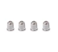 Accessori per strumenti per chitarra Boccola Per Boccole Di Montaggio Per Corde Per Basso Elettrico In Oro Argento Da 4 Pezzi Per Parti Del Corpo Passante(Silver)