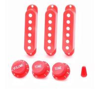 Accessori per strumenti per chitarra Brand New Pickup Cover 2T1V Manopola 48/50/52mm Pole Per Single Coil Pickup ST Chitarra Pickup Cover Strumenti Musicali(Pink)