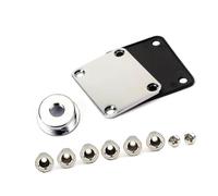 Accessori per strumenti per chitarra Kit Di Ricambio Per Parti Di Basso Per Chitarra Elettrica Con Piastra Per Manico In Metallo Piastra Di Montaggio Posteriore Per Giunto Piastra Per Manico A 4 Fori