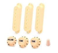 Accessori per strumenti per chitarra Parti Di Chitarre E Bassi Coperchio Pickup Con Punta Per Interruttore Polo 48/50/52mm Per Pickup Single Coil Coperchio Pickup Per Chitarra ST In Plastica(Yellow)