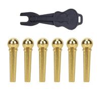 Accessori per strumenti per chitarra Perni Del Ponte Della Chitarra Acustica Pioli Con Estrattore Del Perno Del Ponte Sostituzione Dell'estrattore Del Perno Del Ponte Parti Della Chitarra Durevoli(4)