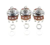 Accessori per strumenti per chitarra Potenziometri Per Chitarra 3 Pezzi A250K Potenziometri Ad Albero Diviso Potenziometri Di Controllo Interruttore Tono Audio(B25K Chrome)